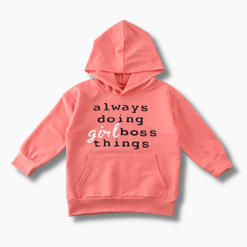 Girl's Clothing "Always Doing Girl Boss Things" Hoodie Dress